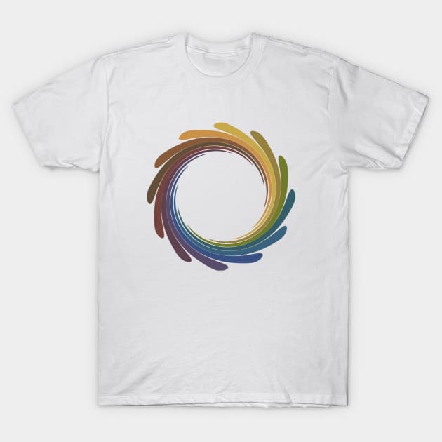 Earthy color wheel whorl T-Shirt by WesternExposure